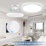 OPPEARL LED-Deckenleuchte 24W dimmbar – Smart Home Deckenlampe mit RGB Farbwechsel & App-Steuerung – Bild 8