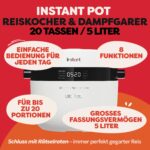 Instant Pot Reiskocher 5 L mit CarbReduce – Multikocher für gesünderes Kochen – Bild 2