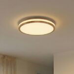 Lindby LED Deckenlampe Ø49,5 cm Holz – Dimmbar mit Fernbedienung & CCT Farbtemperatur – Bild 2