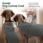 Kuoser Hundewintermantel mit Fleecefutter – Reflektierende Wärmejacke für kleine bis grosse Hunde – Bild 6