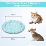 PETTOM Kühlmatte Ø 57cm – Selbstkühlende Liegematte für Katzen & Hunde – Bild 2