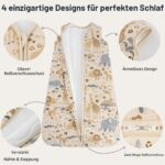Unnivoll Baby-Winterschlafsack 84 cm, 2,5 Tog – Warme Baumwolle für 12–18 Monate – Bild 3