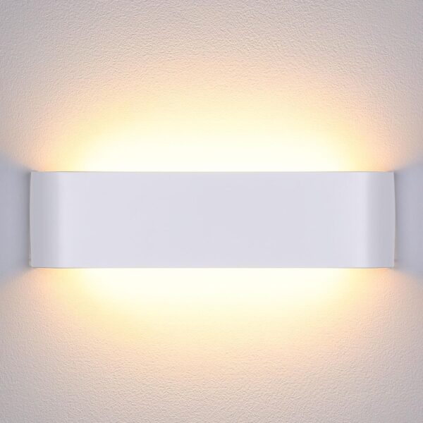 Lightess LED Wandleuchte 16W Warmweiß – Up-Down Flurlampe mit Augenschutz für Innen