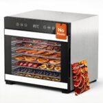 JUMMICO Dörrautomat mit 8 Edelstahl-Tabletts – Profi-Dörrgerät für Obst, Fleisch & Jerky
