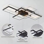 ASDMD LED Deckenleuchte 90cm Aluminium – Dimmbar mit Fernbedienung & 3000K-6000K – Bild 5