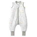 MIKAFEN Baby Schlafsack mit Füssen 2,5 Tog, Grösse 70 cm – Baumwolle für 6–18 Monate