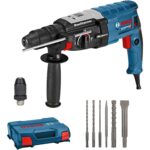 Bosch Professional GBH 2-28 F Bohrhammer 880W – SDS-Plus Schnellspannfutter mit Sicherheitsset