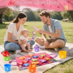 Tokiyis Angelspiel Rosa – Montessori Motorikspielzeug für Babys ab 1 Jahr – Bild 2