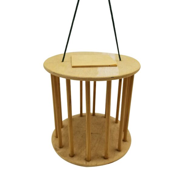 Dehner Natura Premium Heuraufe Natural – Futterspender für Kaninchen & Nager (Ø 23 cm)