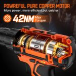 FAHEFANA 20V Akkuschrauber Set mit 2x2.0Ah Akkus – 42Nm Bohrschrauber für DIY & Reparatur – Bild 4