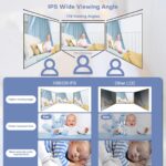 HelloBaby Babyphone mit Kamera ohne WLAN – 3,2" Display, 320° Schwenk, Nachtsicht, 305m Reichweite – Bild 8