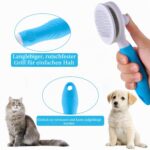 eMMiuss Selbstreinigende Zupfbürste für Katzen & Hunde – Entfernt Unterwolle & Matten – Bild 5