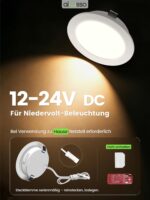ALUSSO 3er Set LED Einbaustrahler 12-24V – Flach & IP44 für Küche & Möbel – Bild 3