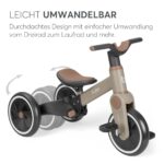Kikka Boo Flash 5-in-1 Dreirad ab 18 Monaten – Mitwachsendes Laufrad & Fahrrad – Bild 6
