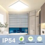 Bzavor LED Deckenleuchte 11W 2600lm quadratisch – Energieeffizient IP54 für Küche & Bad – Bild 5
