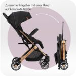 MoMi ESTELLE Reisebuggy – Leichter Klappbuggy mit Liegefunktion für Kinder ab 6 Monaten – Bild 4