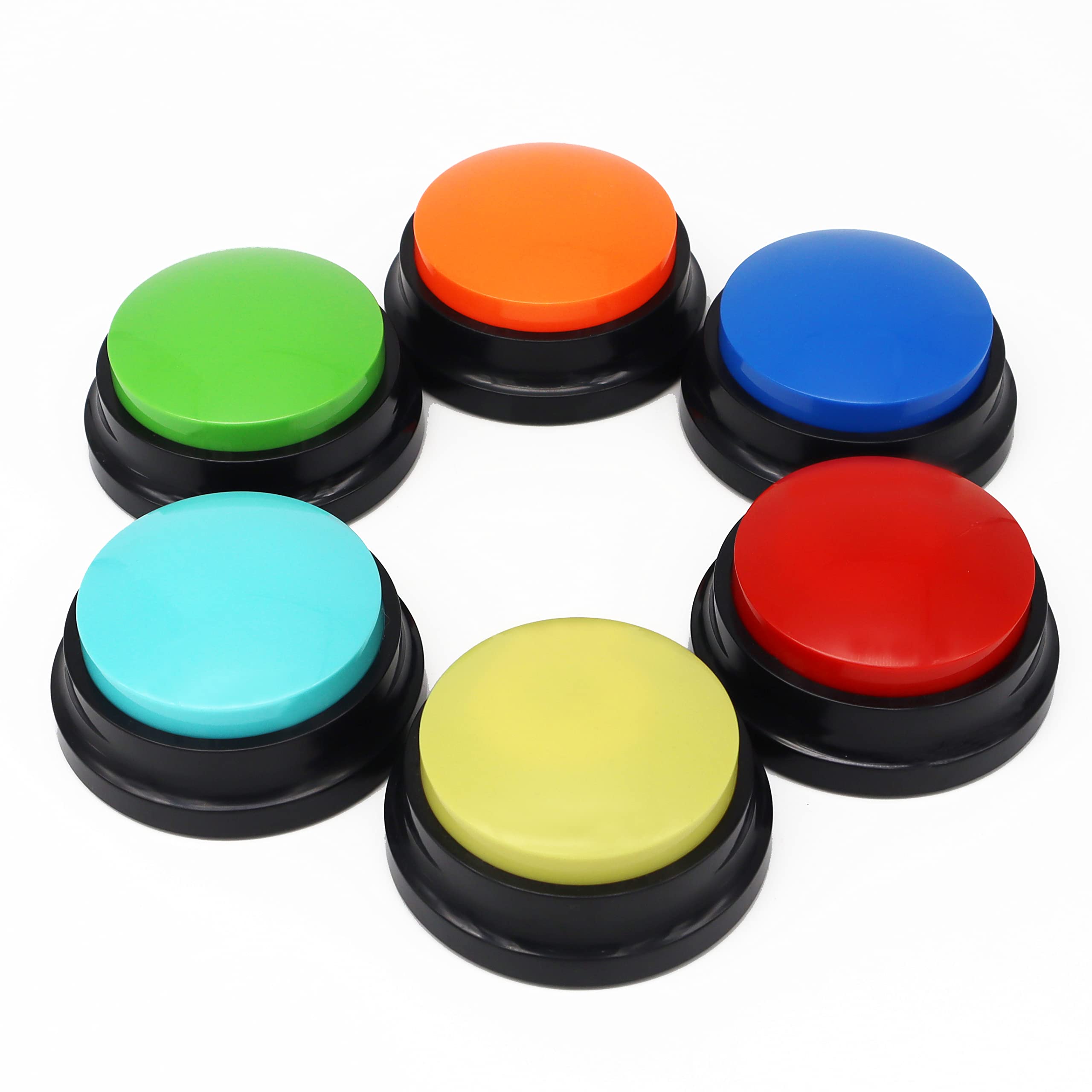 OFVENS Aufnahmebuzzer Set mit 30 Sekunden Aufnahme – Intelligenzspielzeug für Hundetraining