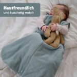 emma & noah Baby Schlafsack 2.5 TOG – Bio-Baumwolle, OEKO-TEX zertifiziert, 70 cm – Bild 7