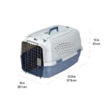 Amazon Basics Hundehütte zweitürig 58L x 38W x 33H cm – Transportbox mit Belüftung – Bild 11