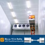 JESLED 150cm LED Feuchtraumleuchte 38W 6500lm – IP65 Nassraumleuchte 6er Set – Bild 5