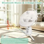 Zoicay Elektrische Babywippe mit 3 Modi & Fernbedienung – Bluetooth Steuerung für 0-9 Monate – Bild 5