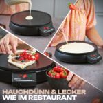 Clatronic Crêpes Maker Ø29 cm mit Antihaftbeschichtung – Professionelle Crêpes für Zuhause – Bild 3