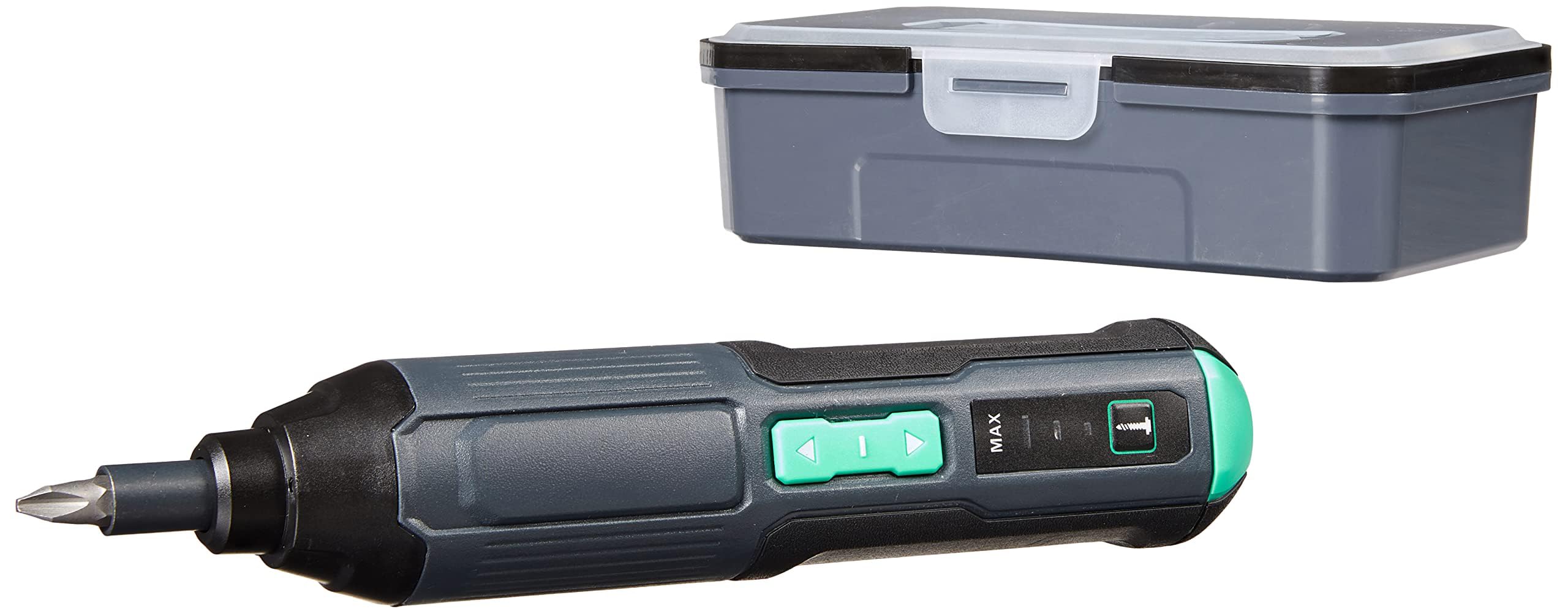 Amazon Basics Akku-Schraubendreher 3,6V mit 34-teiligem Bit-Set & USB-Ladung