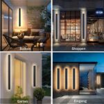 100 cm LED-Wandleuchte Villa schwarz – IP65 Aluminium Aussenleuchte für Innen & Aussen – Bild 4