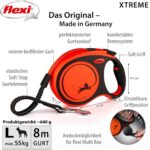flexi Xtreme L Hunde Roll-Leine 8m – Robuster Gurt für aktive Hunde – Bild 2