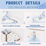 HGYZE Kinderkleiderbügel 20er Set, 28–36 cm ausziehbar – Rutschfest & stapelbar – Bild 4