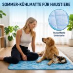 MOAZIFI Kühlmatte 100x70cm – Selbstkühlende Hundedecke für Hunde & Katzen – Bild 6