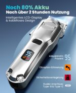 oneisall Hundeschermaschine – Kabellos & leise für dickes Fell | IPX7 wasserdicht – Bild 6