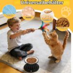 Staranry Erhöhter Katzennapf 2er Set – Keramik mit Metallständer & Silikon-Unterlage – Bild 7