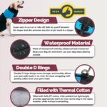 Ectkuee Wasserdichte Hundejacke – Gesteppter Wintermantel für kleine Hunde – Bild 6