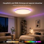 Yeelight Smart Deckenlampe 50cm – 4500 lm LED mit RGB-Backlight, Sprachsteuerung & App – Bild 2