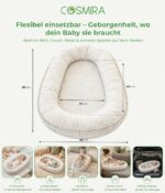 Cosmira Babynest 80x85 cm – 100% Baumwolle, OEKO-TEX zertifiziert – Bild 3