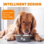 PETTOM Edelstahl Hundenapf 2er-Set 1560 ml – Rutschfest für mittelgrosse Hunde – Bild 6