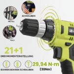FADAKWALT 20V Akkuschrauber 30 Nm mit 2-Gang-Getriebe – Profi-Set mit 60-tlg. Zubehör – Bild 5