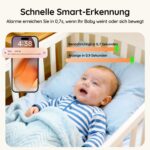 BOIFUN Babyphone 2026 mit Kamera – 5" 2K Display, WLAN-App & 360° Auto-Tracking – Bild 4