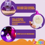 JOYIN 6er Set LED Badespielzeug Halloween – Leuchtendes Badewannenspielzeug für Kinder – Bild 5