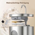 VOUAAOOD 2-in-1 Katzenbrunnen & Futterautomat Edelstahl – 5L & 2,2L mit Timer – Bild 8