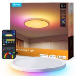 Govee RGBIC Deckenleuchte 24W Ø30cm – Smart LED Deckenlampe mit 16M Farben für Wohnzimmer