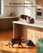 oneisall 2.2L kabelloser Katzenbrunnen – 20dB ultraleise mit Bewegungsmelder & 45 Tage Akkulaufzeit – Bild 5
