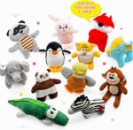 SHARLOVY Hunde Squeaky Spielzeug 12er Set – Plüsch Kauspielzeug für kleine Hunde & Welpen – Bild 2