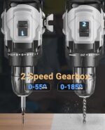 AKZWOXRO Akkuschrauber Bürstenlos 21V mit 45Nm – Profi-Bohrmaschine für DIY & Handwerk – Bild 5