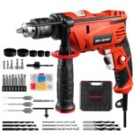 Enventor Schlagbohrmaschine 900W mit 2-in-1 Funktion & 36 Zubehörteile – Profi-Bohrmaschine für Beton, Metall und Holz