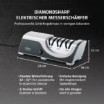 Caso DiamondSharp – Elektrischer Messerschärfer mit 3-Stufen-System für alle Messertypen – Bild 3