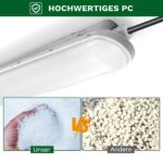 TONFFI 120cm LED Feuchtraumleuchte 36W 4500lm – IP65 Neutralweiss für Werkstatt & Garage – Bild 5