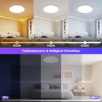 Swoieltr 24W LED Deckenleuchte RGBIC Smart – Dimmbar mit Alexa & Google Assistant – Bild 6