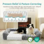 COZY KISS Orthopädisches Hundebett 106x76 cm – Ergonomisches Hundesofa für grosse Hunde – Bild 2